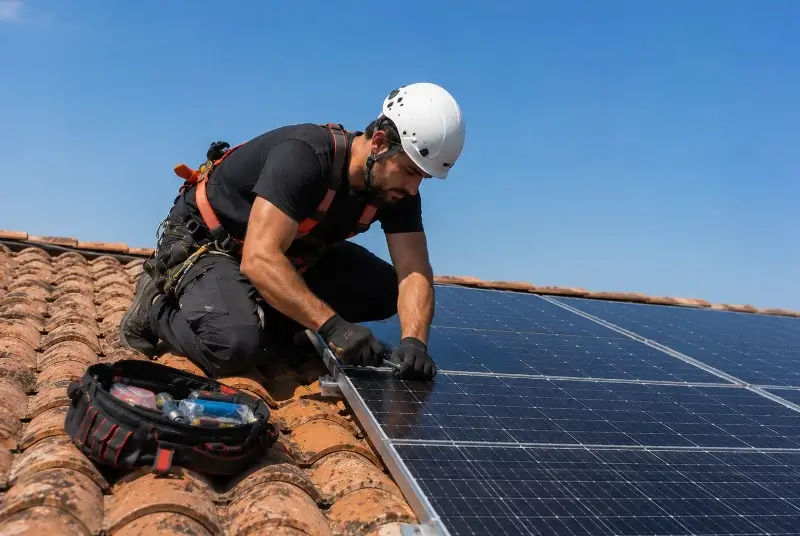 Maintenance et monitoring de panneaux solaires à Crémieu
